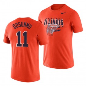 Illinois Fighting Illini Ayo Dosunmu Orange Legend Basketball T-Shirt - Men's